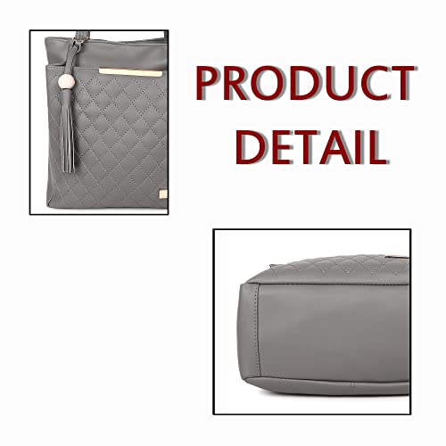 Image of Women Fashion Handbags Large Capacity Tote Purses Stylish Ladies Women and Girls Handbag For Office Bag Ladies Travel Shoulder Bag Set Of 1.