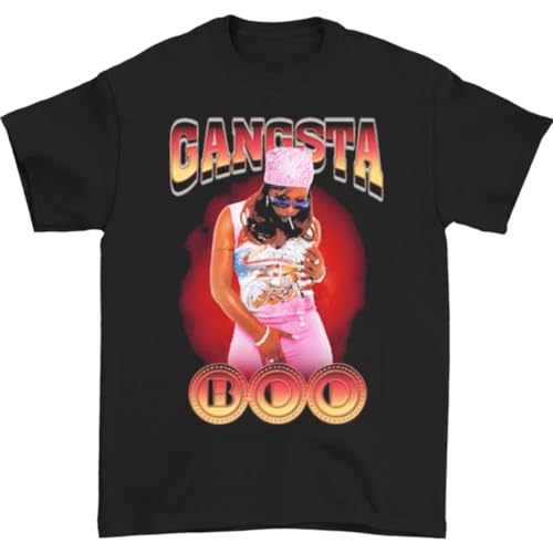 ENURLS Gangsta Boo Rapper Retro T-Shirt Black Short Sleeve S to 5XL XX2821 XL.png.jpgBlackLargeBlackL