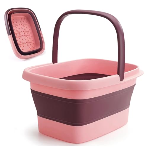 Faltbares Fußbad mit Massage, 15L Klappbar Fußbader Fußbadewanne...