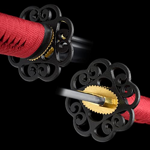 Oyz Handmade Samurai Sword 1060 High Carbon Steel Real Steel Swords Samurai Swords Full Tang thumb #4