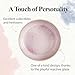 Portmeirion Minerals 8.7-Inch Low Serving Bowl, Rose Quartz (Set of 4) - Recycled Clay Stoneware with Reactive Glaze, Made in Portugal, Microwave & Dishwasher Safe - Decorative Modern Bowl