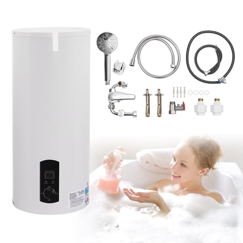 Caldaia elettrica da 100 l, Scalda Acqua Elettrico, Schermo a LED, 220 V, 2000 W, Riscaldamento 30 – 75 °C, per Cucina, Giardino, Bagno, Roulotte
