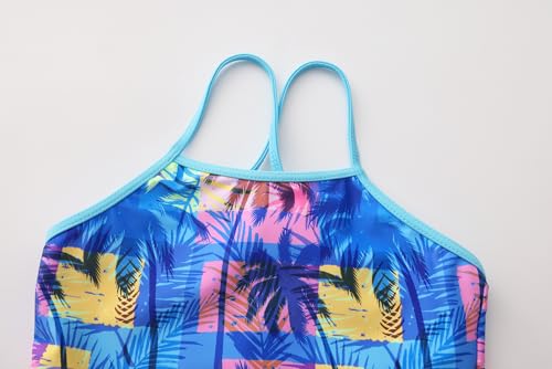 Image of Akokvlar Girls Two Piece Bathing Suit Swimsuit Tankini Swimwear with Boyshort