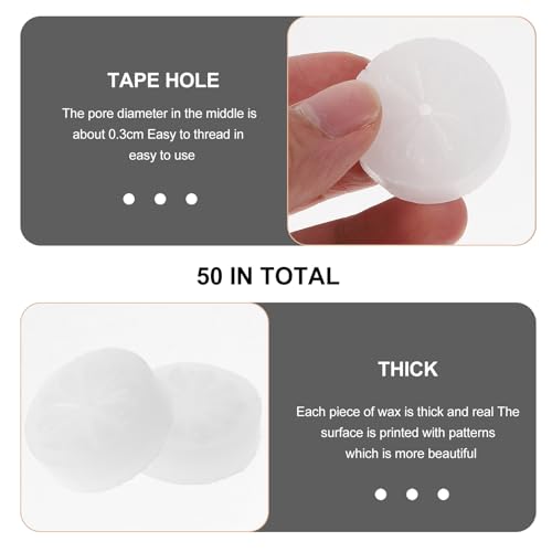 Cera para hilo de bordado Operitacx 8G soluble en agua miniatura 3