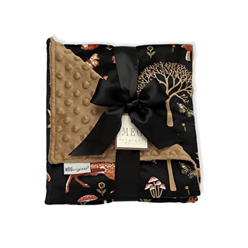 MEG Original Minky Babydecke, Motiv Waldfreunde (Hellbraun) Cover