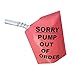 NenanaDeals Sorry Pump Out of Order Service Gas Cover Reusable Nozzle Hood Bag (6 Pack, Red)
