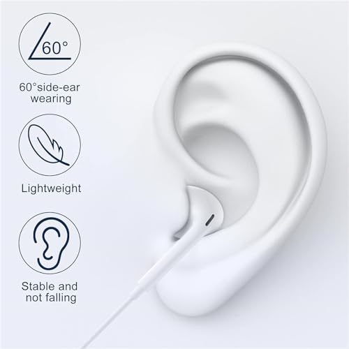 Image of USB C Headphones for iPhone 17 /16 /15 Pro Max Plus Type C Earphones with Microphone & Remote Noise Cancelling Earbuds for iPhone 17 /16 /15 Pro, iPad, Galaxy S23 /S22 /S21 /S20 /Ultra Note 10 /20