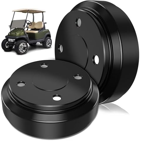 Enekerp Club Car Brake Drums, Golf Cart Brake Hubs for Club Car DS(1995-UP) &Precedent (2004-UP) Gas&Electric Golf Cart Models, OEM# 101791101, 2PCS Cover
