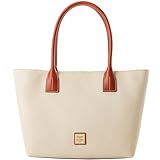 Dooney & Bourke Handbag, Pebble Grain Small Russel Tote - White