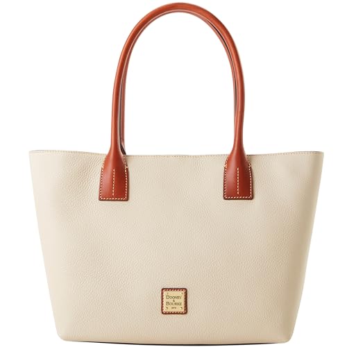 Dooney & Bourke Handbag, Pebble Grain Small Russel Tote - White