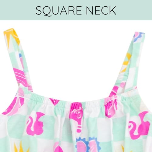 Barbie Girls Square Neck Cami Dress Toddler to Big Kid Sizes (4T - 14-16)4