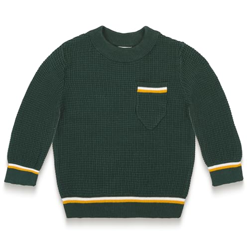 Image of Munich Blue Toddler Baby Boy Cotton Knitted Sweater Long Sleeve Round Neck Pullover Tops Fall Winter Clothes