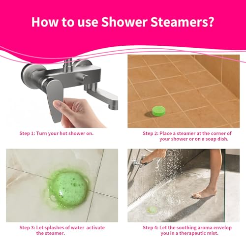 Aromatherapy Shower Steamers Set - 12 Vegan Relaxation Tablets - Image 7