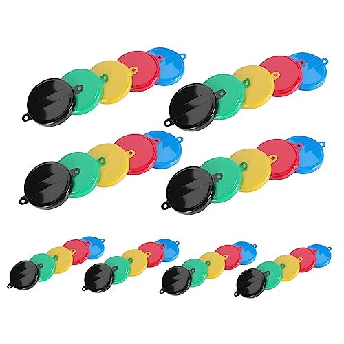 MUSISALY 40pcs Oil Drum Sealing Cap Sealing Lids Bung Cap Drum Bung Seal Caps Oil Barrel Cover Seal Covers Barrel Bung Seal Tool Oil Drum Covers Oil Drum Seal Caps Lid for Iron Colorful