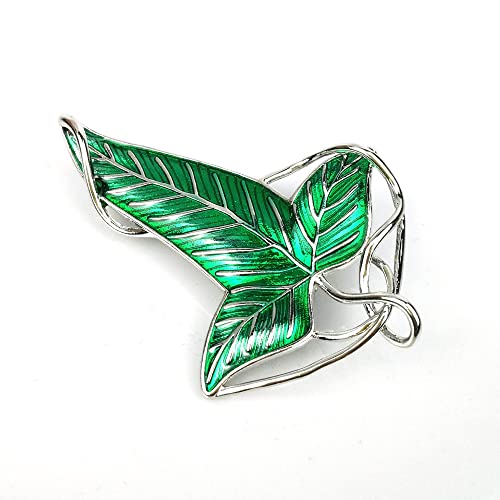 Bijoux de mode broche éventail feuille aux finitions artisanales remarquables