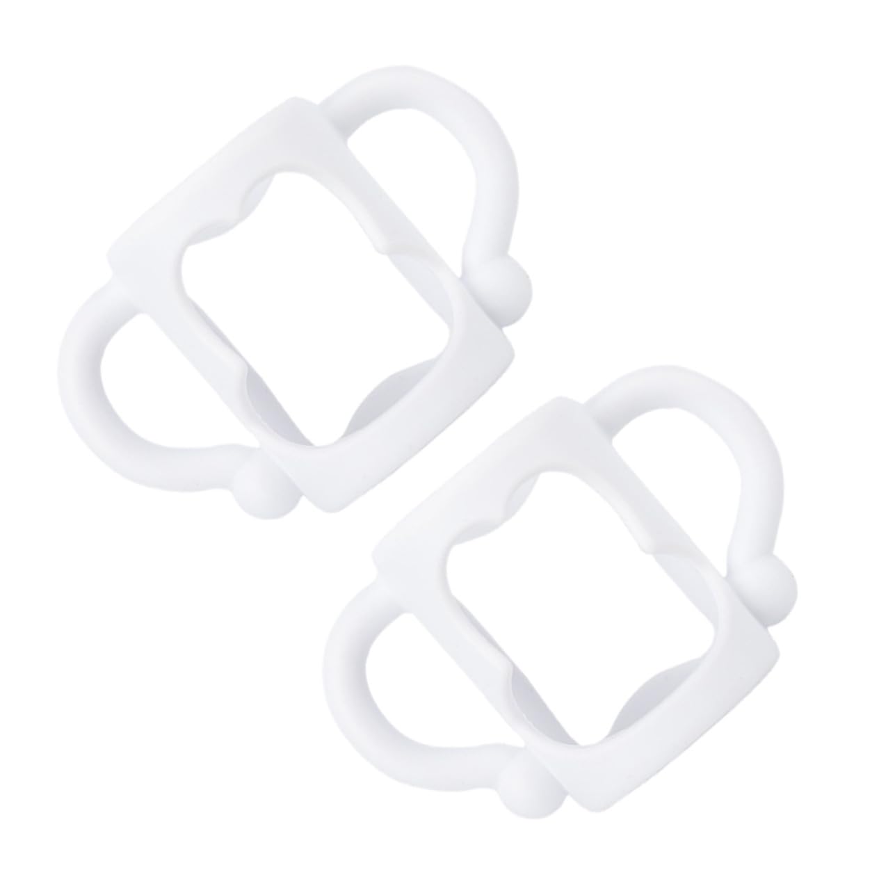 ERINGOGO 2Pcs Silicone Bottle Handle Ergonomic Non Slip Grip for Milk Bottles Compatible with Bottles Durable Flexible Design