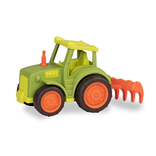 Wonder Wheels by Battat – Tractor Toy with Rake – Developmental Farm Toy for Kids, Toddlers – Durable & Sturdy Toy Truck – Tractor – 1 Year Old +