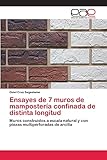  Ensayes de 7 muros de mampostería confinada de distinta longitud: Muros construidos a escala natural y con piezas multiperforadas de arcilla