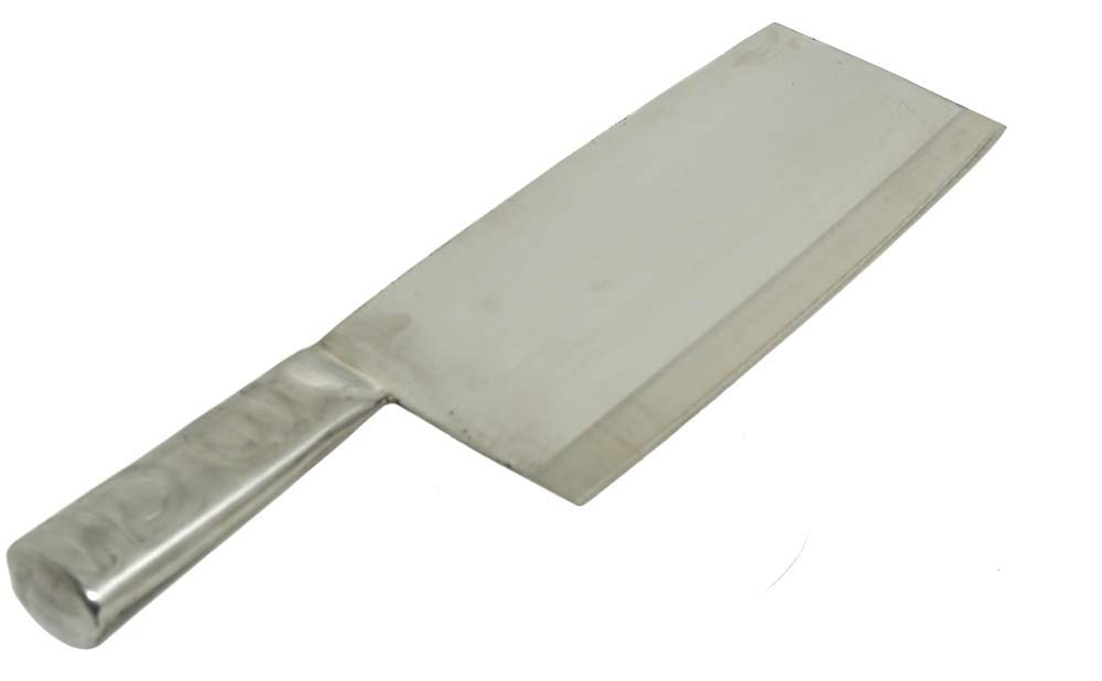 No. 2 Stainless Steel Cleaver with Stainless Steel Handle, 7-7/8 Inches (L) x 3-5/8 Inches(W) | Overall with Handle 11-7/8 Inches Long