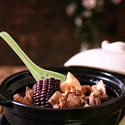 8Pcs Melamine Soup Spoons Chinese Asian Soup Spoons Ramen Noodle Spoons Porridge Spoons Rice Spoon Dinner Spoon For Kitchen #TOP4