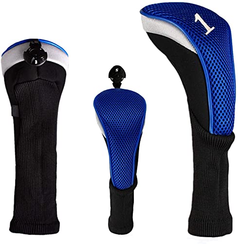 FINGER TEN Golf Club Head Covers for Woods Long Cover Driver Hybrid Fairway, Headcovers with Interchangeable No. Tag Novelty Durable Fit Woods Clubs - Image 5