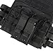 3pc Molle Double Pistol Mag Pouch Single Double Stack Magazine for 9mm/.40 Calibers Glock S&W M&P, Sig P365, P365XL, P226 and Springfield 1911