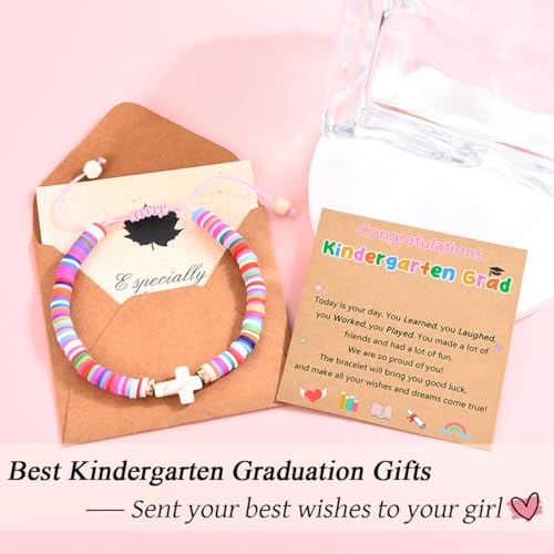 Image of Leyung Kindergarten Graduation Gifts for Girls, Class of 2024 Grad Bracelet Jewelry Gift for Her Daughter Granddaughter Niece Sister