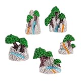 Cabilock 5 Piezas Miniatura Micro Paisaje Decoración con Rocas y Cascada Adorno Jardín Miniatura para DIY Escena para Mesa Bonsái
