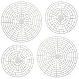 Angoily 4 Piezas Placa de Prensado para Fermentación con Malla para Tarros de Boca Ancha y Herramienta para Encurtidos y Fermentados Accesorio de Plástico para Prensado Uniforme de