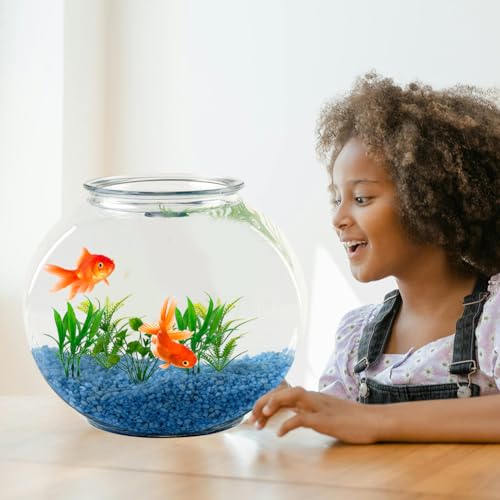 FloraMolly 3Pcs Kleine Aquarium Pflanzen, Realistische Fischtank Pflanzen Künstliche Gefälschte Fischtank Dekorationen Pflanzen-Grün