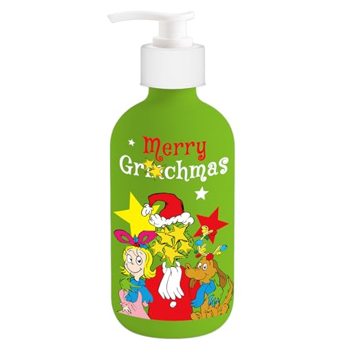 Funny Christmas Soap Dispenser, Christmas Bathroom Kitchen Decorations, Holiday Glass