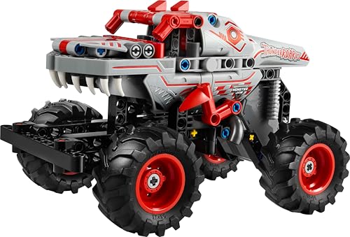 Technic Pull-Back ThunderROARus, Monster Truck Giocattolo da Costruire, Giochi per Bambini e Bambine da 7 Anni, Idea Regalo di Compleanno per i Fan dei Veicoli e delle Gare Monster Jam 42200 - Lego - Immagine 9