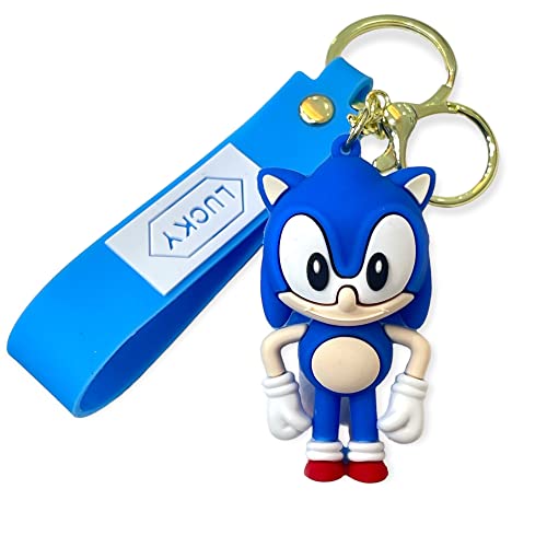 Image of AUGEN Sonic Action Figure Keychain Limited Edition for Car, Decoration, Cake, Office Desk & Study Table (Pack of 1)