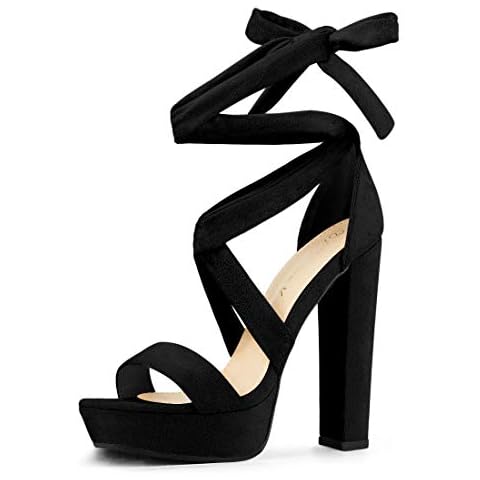 Sandalias de Plataforma con Cordones Allegra K para Mujer Cover