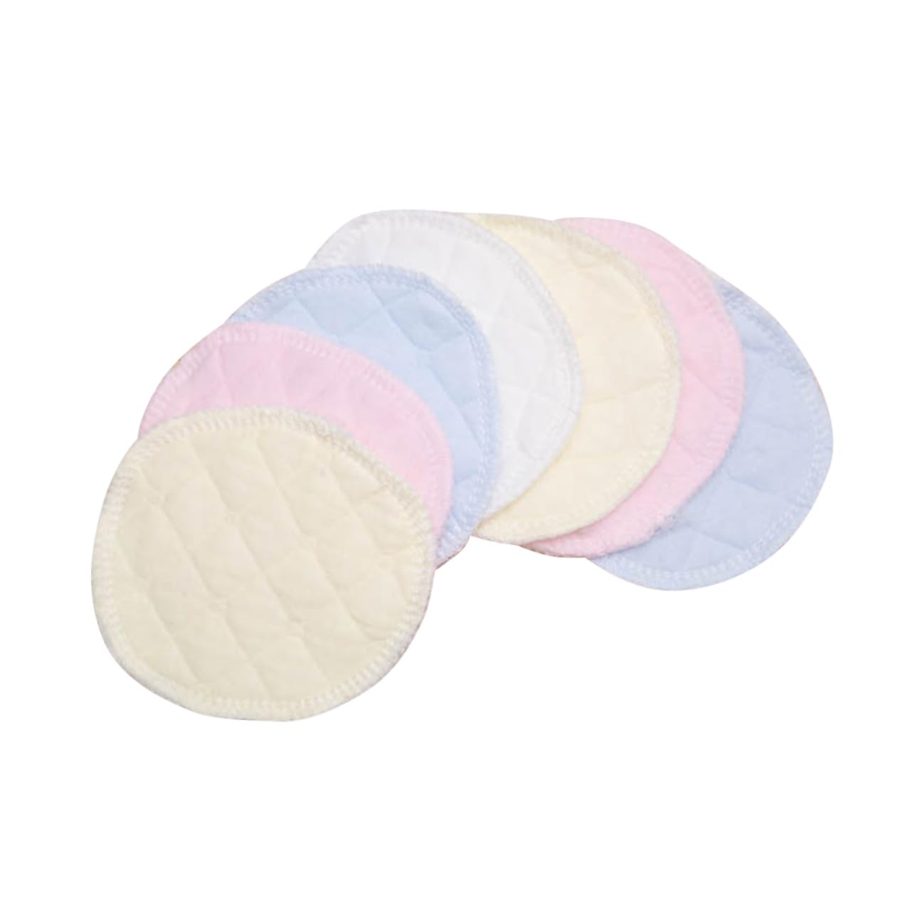 Totority 6pcs Reusable Nursing Pads Breastfeeding Absorbent Bra Inserts for Galactorrhea Lining Random Color