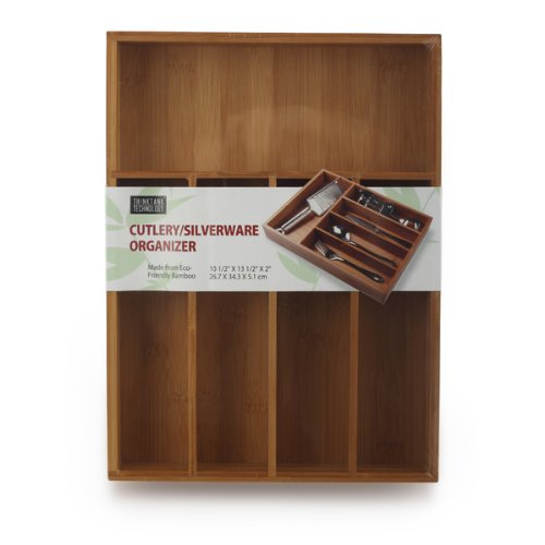 Think Tank Technology KC69009 KCO Group Bamboo Cutlery/Silverware Organizer