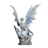 22cm Monster Hunter Velkhana Action Figure PVC Character Model Decoration Statue Gifts Collectibles(Blue)