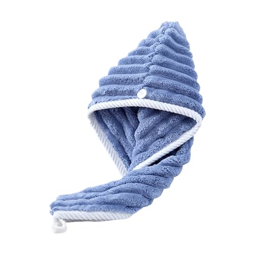 Montesy Thickened Dry Hair Caps Super Absorbent Quick Drying Corals Velvets Bathing Caps Thickened Washcloth Bathroom