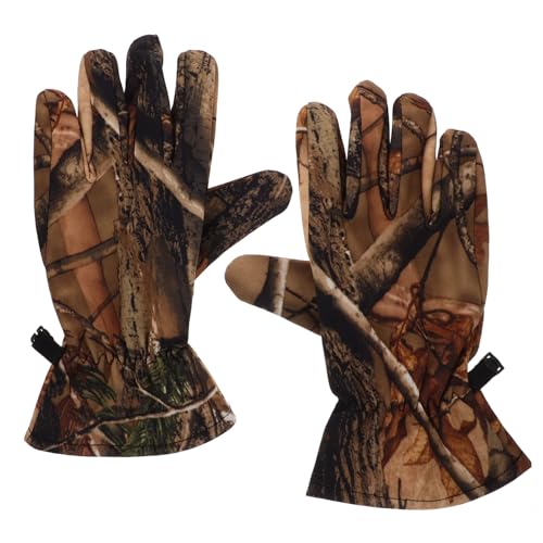 Abaodam Women's Waterproof Camo Gloves Full Finger Cold Weather Hunting Gloves Outdoor Camouflage Gear