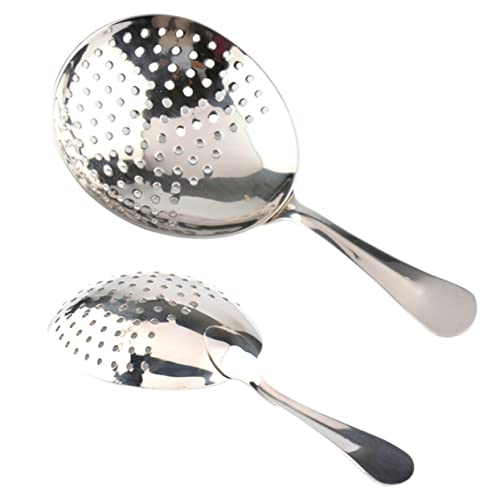 NAMOARLY Stainless Steel Drink Strainer Bar Cocktail Strainer Barware Tool Pulp Separator