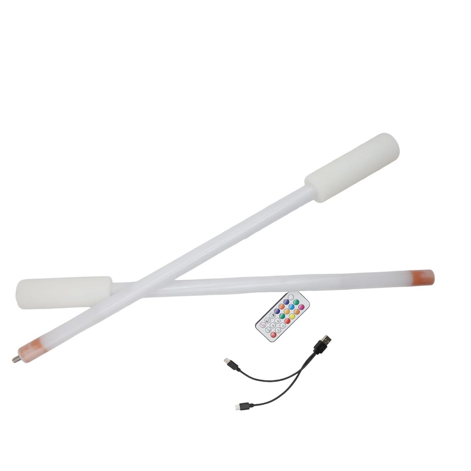 Poi LED Staff, longitud 47.51 pulgadas, impresionante luz – Glow Staff Spinning Fun con control remoto, ideal tanto para principiantes como para artistas profesionales