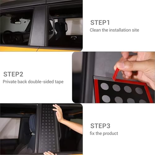 Accesorios de aleación de aluminio de alta gama para pilares de ventana Bronco 6