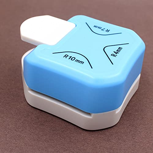 Eastdall Arredondador De Cantos 3 Em 1,Canto arredondado perfurador 3 em 1 R4 / R7 / R10mm cortador