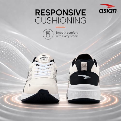 Image of ASIAN Wonder-34 Men's Running Shoes | Breathable Mesh Upper, Cushioned Sole, Lace-Up Comfort, Sports Shoes