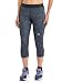 adidas Performance Women's Techfit Capri Tights, X-Large, Dark Grey Heather/Dark Grey Heather/Matte Silver