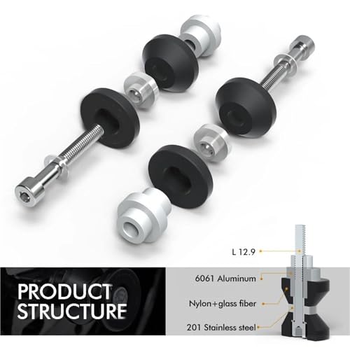 Soportes y elevadores Suzuki V-Strom 650 2021-2024: kit de tornillos y carretes 5