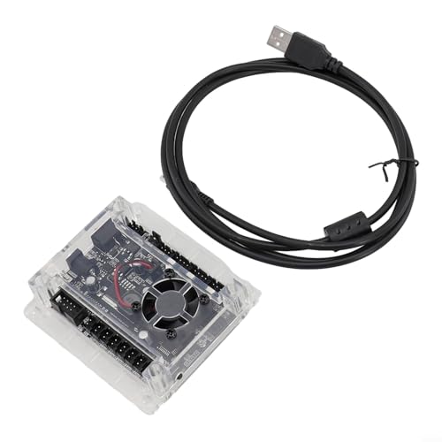 Yuanpgky GRBL 1.1f Carte contrôleur CNC avec support de gravure hors ligne, contrôle USB à 3 axes pour machines de gravure, entrée de signal PWM/TTL, 2 A