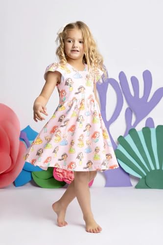 Image of monica + andy Short Sleeve Let's Dance Dress, Organic Cotton Playwear Clothes for Girls, Kids, Toddler & Infant Sizes