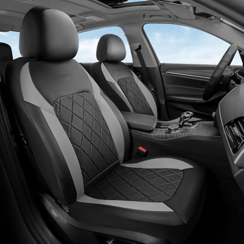 Image of Coverado Car Seat Covers, Front Seat Covers, 2 Front Automotive Seat Cover, Mesh Breathable Seat Protectors, Universal Fit for Most Cars