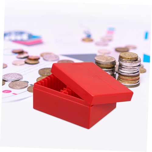 Caja plástica para monedas con 20 ranuras organizadoras miniatura 4
